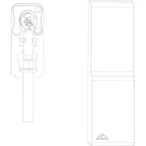 ROTO Patio Alversa HK Verstärkungsteile-Set 160 F1 silber
