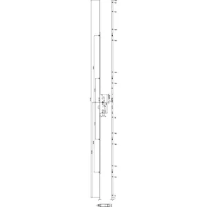 KFV MFV-Schloss BS 2100 ÖNORM, DM 35, Stulp 16 mm eckig, silber verzinkt