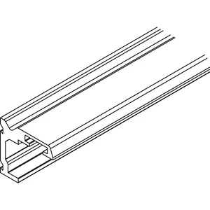 HAWA-Junior 40 Holz Winkelprofil Wandmontage L=2000 mm Türstärke bis 42mm silber