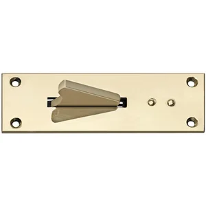 Paderschnapper, Platte 115 x 38 mm, Messing poliert