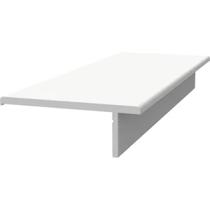EXTE Blindstockprofil 25mm, PVC weiß, 6000mm