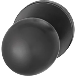 FSB Türknopf 23 0802 03600 FH-AGL fest auf Rosette,Aluminium schwarz matt