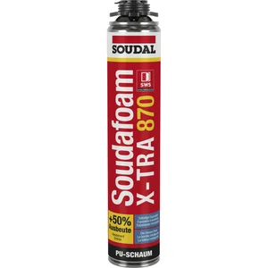 SOUDAL Pistolenschaum Soudafoam X-tra 870 Gun E, - 61L Ausbeute ALL SEASON
