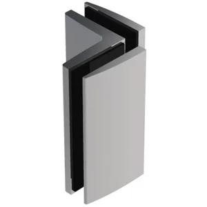 Winkelverbinder Bella, 90° Glas-Glas m. Langloch, Messing verchr. pol.(81083.31)