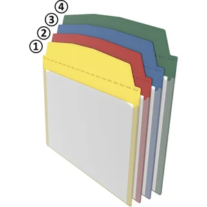 FATH Selbstklebende Sichttasche DIN A5 quer gelb 230 x 205mm