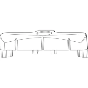 MACO Schließteil Standard PVC 12/20-13 ALUPLAST/REHAU/SALAMANDER silber(34666)