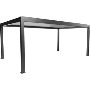BIOHORT Pergola Gr. 6 x 3,5 dunkelgrau/weiß
