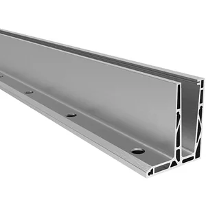 ECONOMY Bodenprofil F-Form0006ECO zur aufgesetzten Montage,2500,silber eloxiert