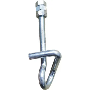 Sicherheitsschaukelhaken metrisches Gewinde M12x160 verzinkt-blau - TÜV-geprüft