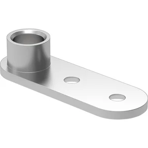 ECO Stangenführung 60 x 20 x 3 mm, für Rundstange ø 10 mm, Edelstahl
