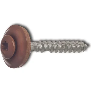 Spenglerschraube 4.5x 25 TX20 Edelstahl A2 Kopf beschichtet RAL8004 kupferbraun
