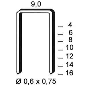 ALSAFIX Klammern Type V 12 mm aus Stahldraht verzinkt (10000 Stück)
