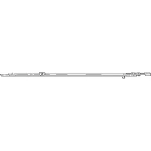 ROTO NT/NX Mittelverschluss mehrteilig 1P L=200 mm silber kuppelbar