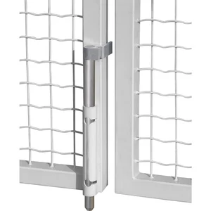 Stangenriegel VSF mit Achse/Flansch, Länge 490 mm, Aluminium RAL 7016