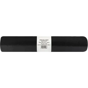 Müllsäcke Polyethylen 120 Liter, 30 my 700 x 1100 mm ohne Zugband schwarz