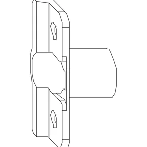 MACO Anpressverschluss einbohrbar Rahmenteil, Eurofalz 20 mm 9V (97528)