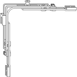 ROTO E-Tec Control NT/NX Eckumlenkung MVS Stulpflügel 1S-P Zapfen unten silber