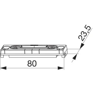 MACO Fallenschließteil B-TV einstellbar, PVC 12/20-13, KBE 70 AD, silber (35626)