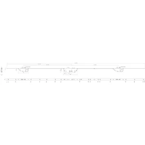 KFV MFV-Schloss AS 3600 DIN, DM 45,Stulp 2170 x 24 x 3 mm, eckig, verz. silber