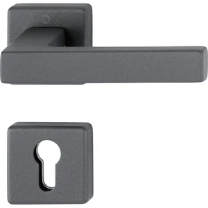 HOPPE Drückergarnitur AUSTIN feuerhemmend PZ, Aluminium sandschwarz