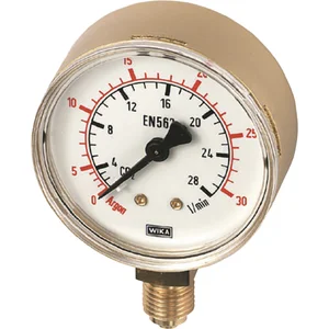 POLOGEN Inhaltsmanometer ø 63mm CO2/Argon 0-315 bar