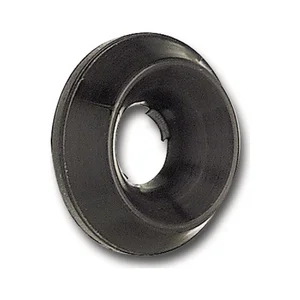 Rosette 90° M 4 Polyamid schwarz für Senkschrauben