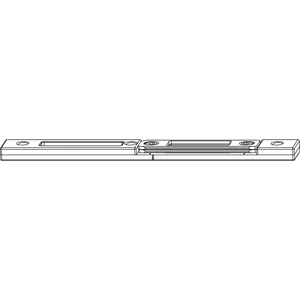 Schließblech Falle u. Riegel Falzluft 12 mm, Versatz 13 mm, rechts, verz. silber