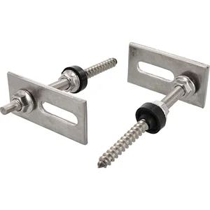 Stockschrauben mit Adapterblech + Mutter + EPDM M12x300 - Edelstahl A2