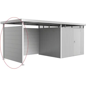 BIOHORT Seitendach-Seitenwand HighLine H3 silber-metallic