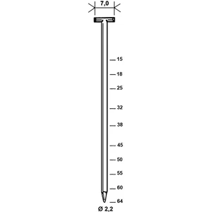 ALSAFIX T-Nägel T 50 mm Stahldraht verzinkt (10000 St)