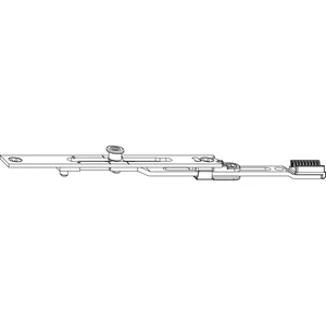 MACO MM Stulpverlängerung verlängerbar 1 iS L=140 mm silber (201841)