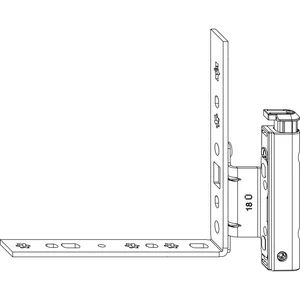 MACO Falzecklagerband AS mit ÜV, 12/18-13 mm, links, 120 kg, silber (54701)