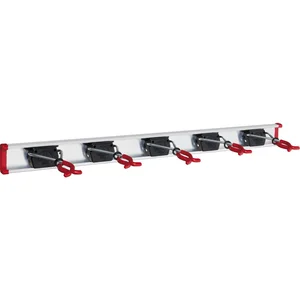 BRUNS Alu-Gerätehalterschiene mit 5 Haltern Länge 750 mm