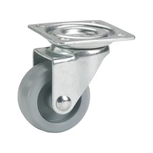 DÖRNER + HELMER Lenkrolle Kunststoff-Rad grau 30 mm 30 kg