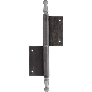 Türnussband mit Zierkopf, links, 120 x 180 mm, Stahl blank