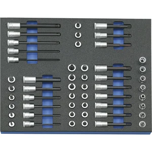 GEDORE Steckschlüssel-Satz 3/8" 2005 CT2-TX 30 in 2/4 CT-Modul 52-tlg