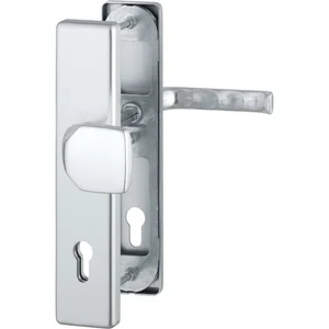 SH-Wechselgarnitur LONDON DIN auf Schild PZ 92, Aluminium silber eloxiert