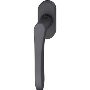 FSB Fenstergriff 34 1106 ovale Rosette, Aluminium schwarz matt