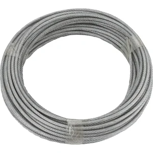DÖRNER + HELMER Ruck-Zuck Stahlseil PVC-umm. 4/5mm, Ring 20m