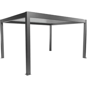 BIOHORT Pergola Gr. 4,5 x 3,5 quarzgrau/weiß