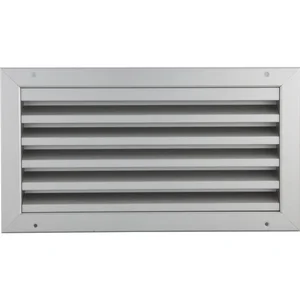 UPMANN Wetterschutzgitter eckig zum Einbauen 395 x195 mm Alu silber