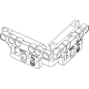 MACO Bohrlehre für Ecklagerband PVC, 5 mm Tragezapfen (21562)