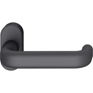 FSB FH-Rahmentürdrücker 09 1243 Hochhaltefeder B Rosette oval Aluminium schwarz