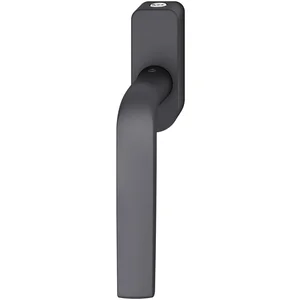 FSB Fenstergriff 34 1267 abschließbar ovale Rosette, Aluminium schwarz matt