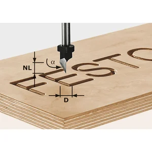 FESTOOL Schriftenfräser HS 60 Grad ø 11 mm