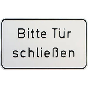 Hinweisschild Bitte Tür schließen 250 x 150 mm