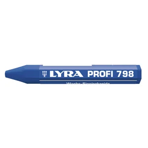 LYRA Wachskreide 798 Sechskantform blau Inhalt 12 Stück