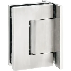 Pendeltürband Biloba 8910 90° Glas-Wand mit Feststellung Alu Edelstahl Effekt