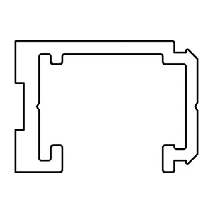 HAUTAU ATRIUM Führungsschiene, L=6070 mm, Aluminium Silber eloxiert