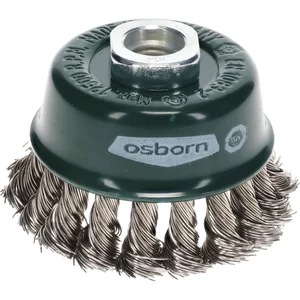 OSBORN Topfbürste 65 x 20 mm rostfreier Stahldraht 0,5 mm gezopft M14
